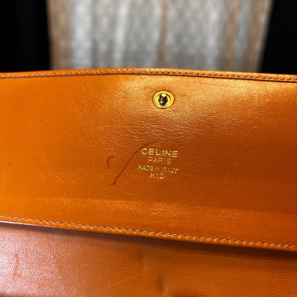 106. Celine Brown and Tan Macadam Wallet-COA - Picture 8 of 12